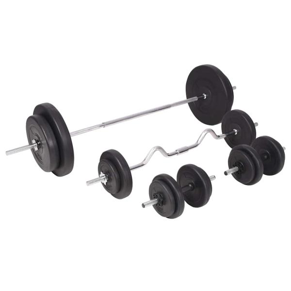 Langhantel- und Kurzhantelset 90 kg