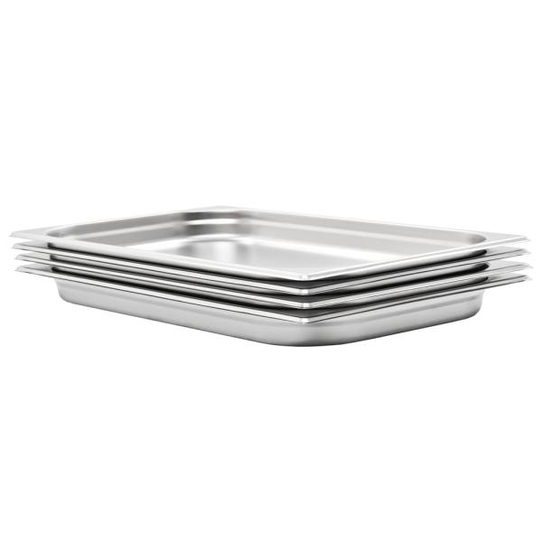 ARDEBO.de - Gastronormbehälter 4 Stk. GN 1/1 40 mm Edelstahl