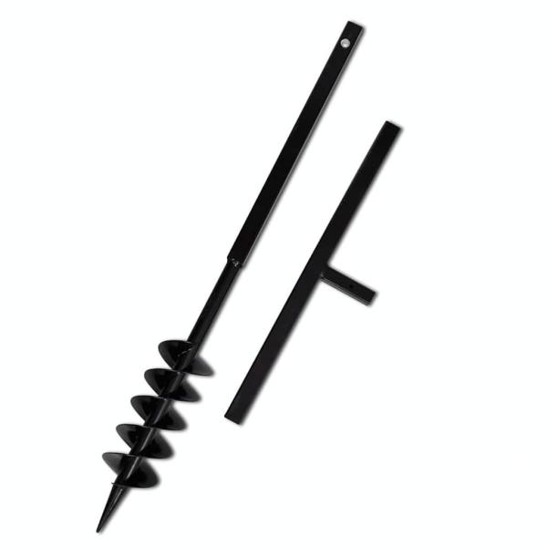 Erdbohrer mit Griff 100 mm Verl?ngerungsrohr 13 m