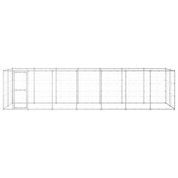 Outdoor-Hundezwinger Verzinkter Stahl 16,94 m²