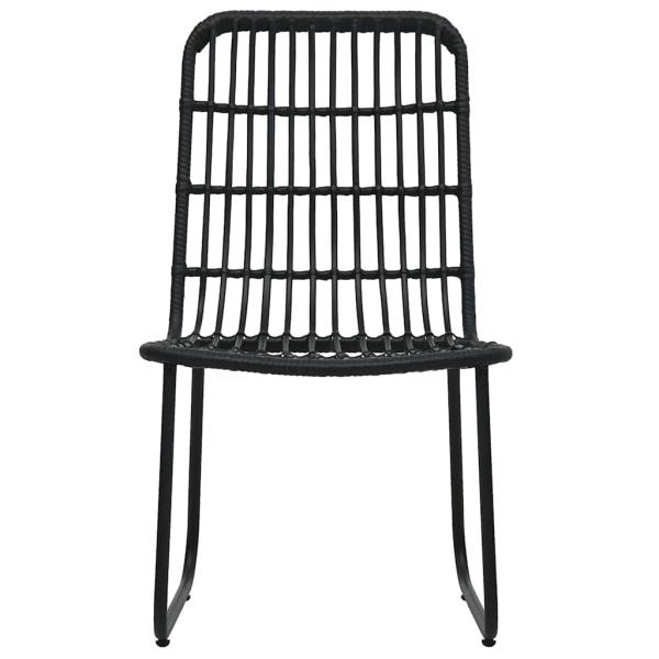 3-tlg. Garten-Essgruppe Poly Rattan und Glas