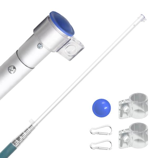 Europaflagge mit Mast 5,5 m Aluminium