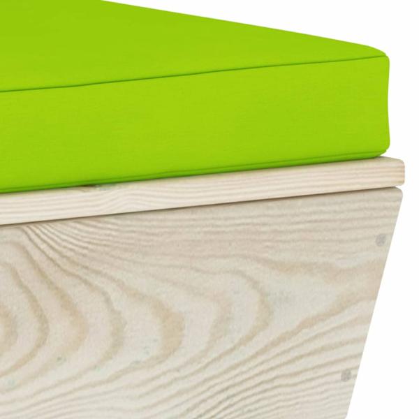 Garten-Paletten-Ecksofa mit Kissen Imprägniertes Fichtenholz