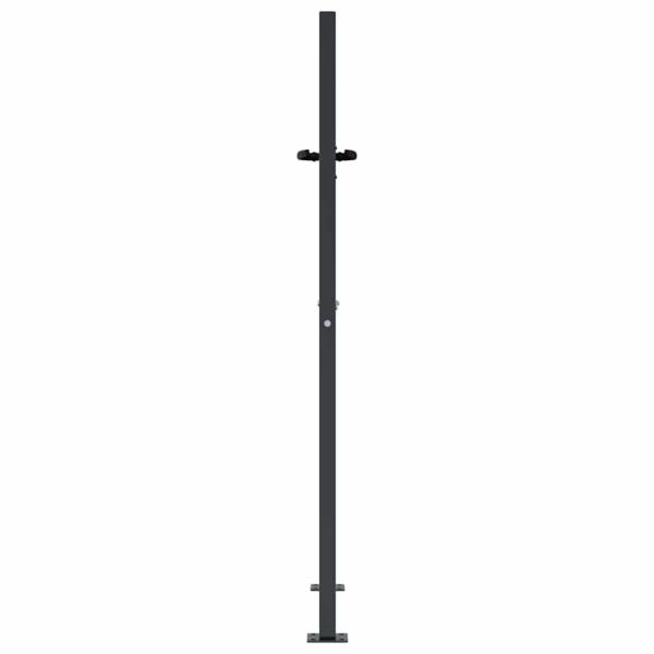 Gartentor Anthrazit 100x125 cm Stahl Gras-Design