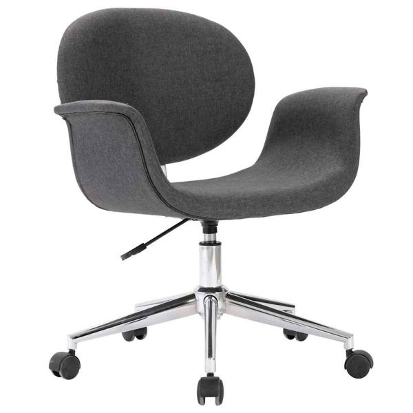 Bürostuhl Drehbar Grau Stoff