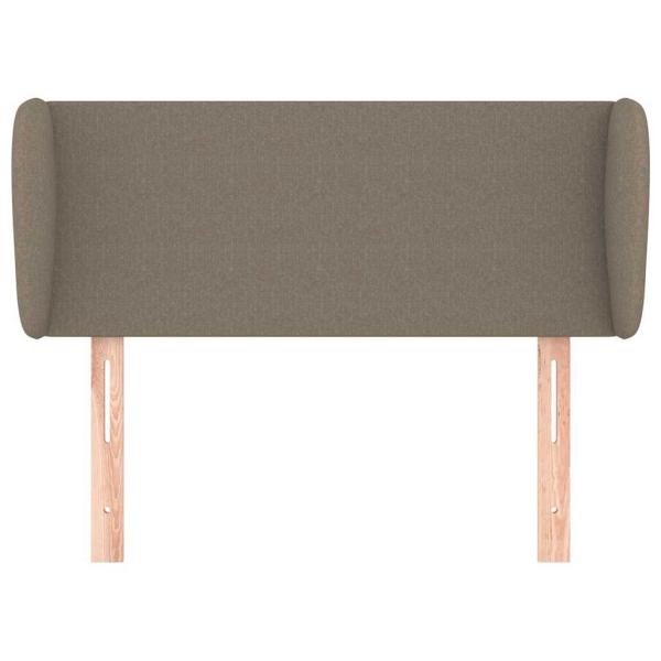 Kopfteil mit Ohren Taupe 103x23x78/88 cm Stoff