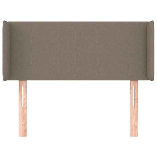 Kopfteil mit Ohren Taupe 103x16x78/88 cm Stoff