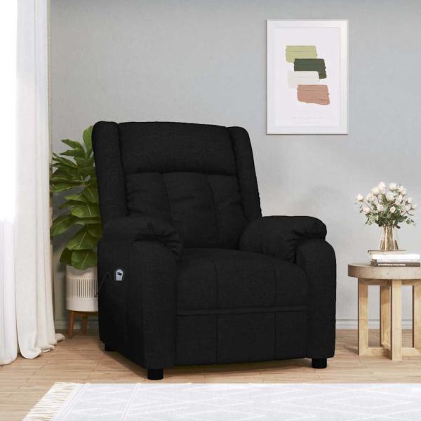 ARDEBO.de - Relaxsessel Elektrisch Schwarz Stoff
