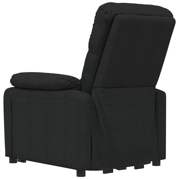 Massagesessel Elektrisch Schwarz Stoff