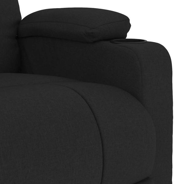 Massagesessel Schwarz Stoff
