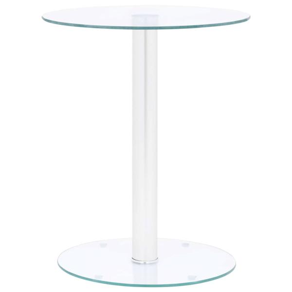 ARDEBO.de - Couchtisch Transparent 40 cm Hartglas