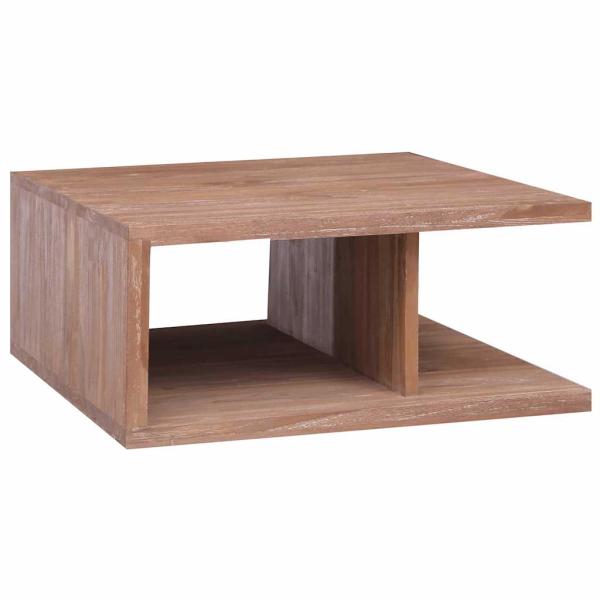 ARDEBO.de - Couchtisch 70 x 70 x 30 cm Massivholz Teak