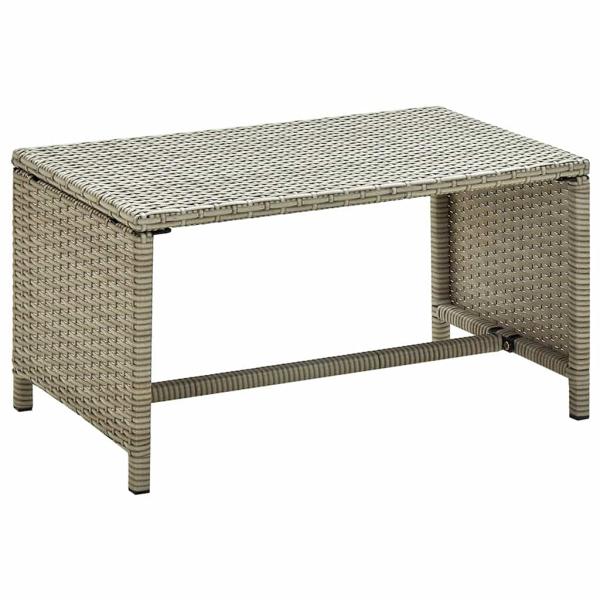 ARDEBO.de - Couchtisch Beige 70x40x38 cm Poly Rattan