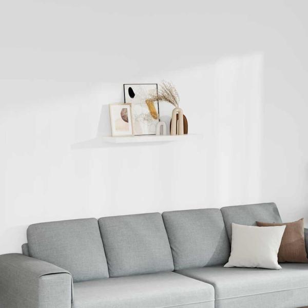 ARDEBO.de - Schweberegal Weiß 80x23,5x3,8 cm MDF