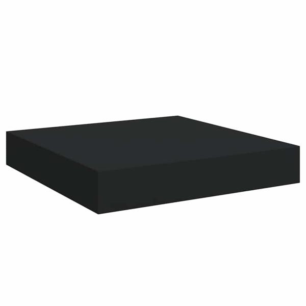 Schweberegal Schwarz 23x23,5x3,8 cm MDF