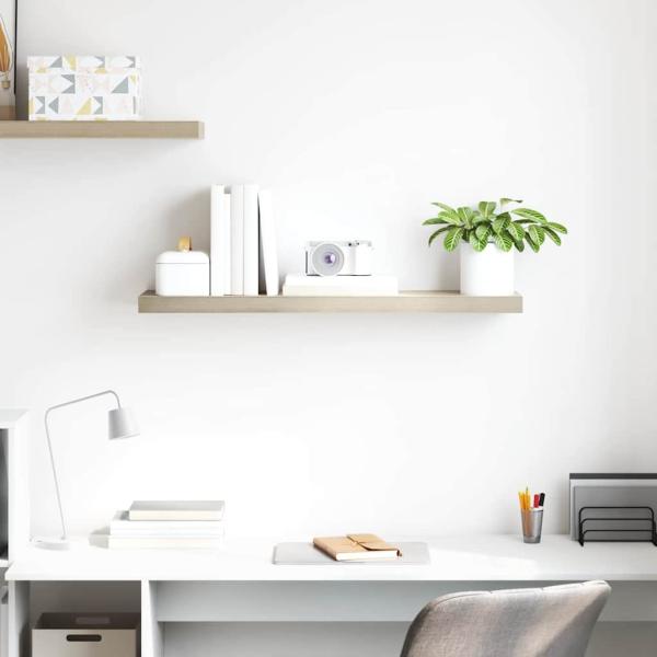 Schweberegal Eichen-Optik 90x23,5x3,8 cm MDF