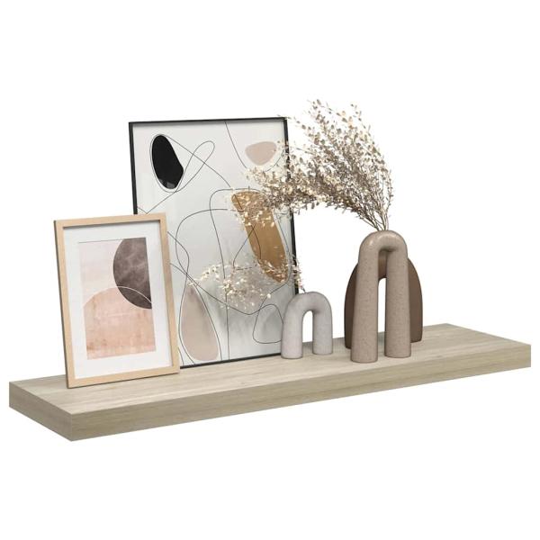 Schweberegal Eichen-Optik 90x23,5x3,8 cm MDF