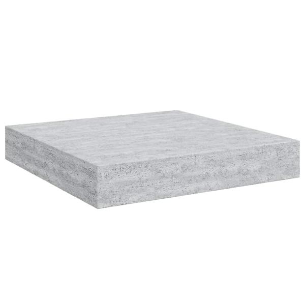 Schweberegale 4 Stk. Betongrau 23x23,5x3,8 cm MDF