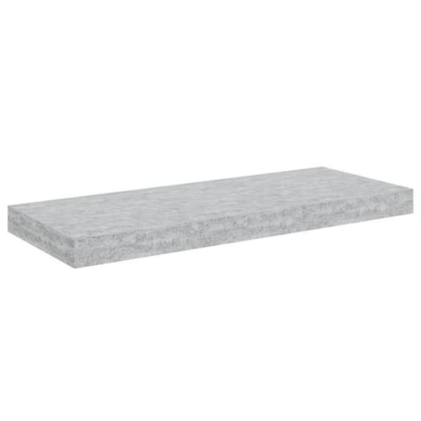 Schweberegale 4 Stk. Betongrau 60x23,5x3,8 cm MDF