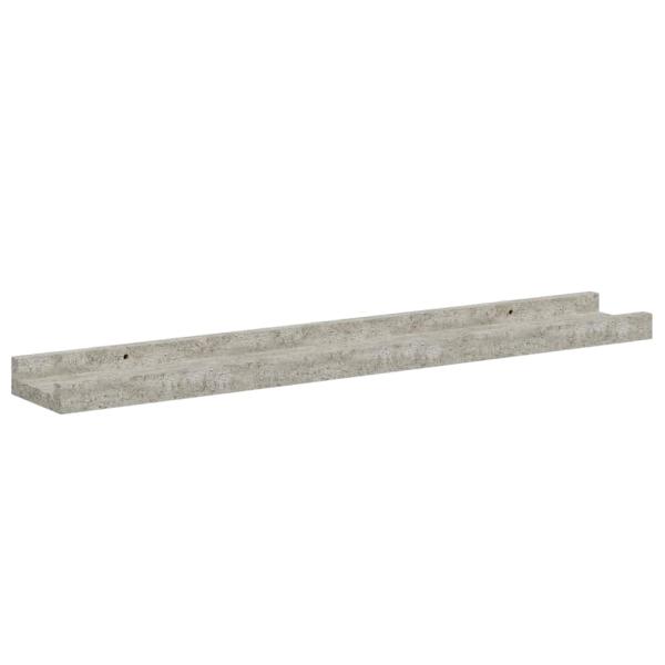 Wandregale 4 Stk. Betongrau 60x9x3 cm