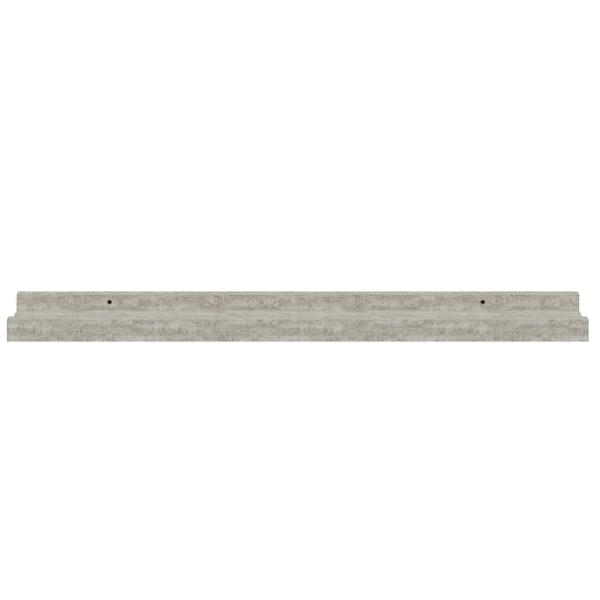 Wandregale 4 Stk. Betongrau 60x9x3 cm