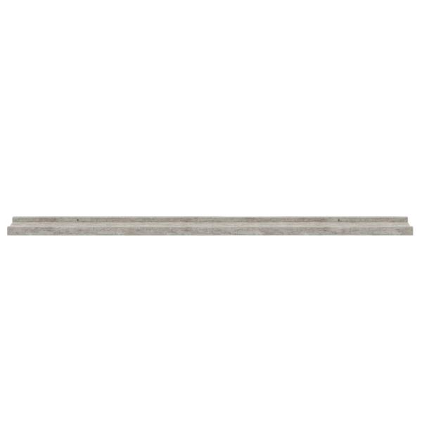 Wandregale 4 Stk. Betongrau 100x9x3 cm
