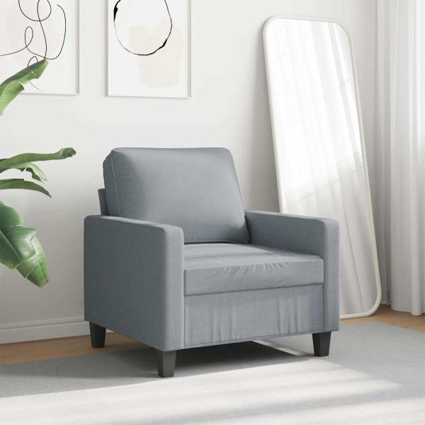Sofasessel Hellgrau 60 cm Stoff