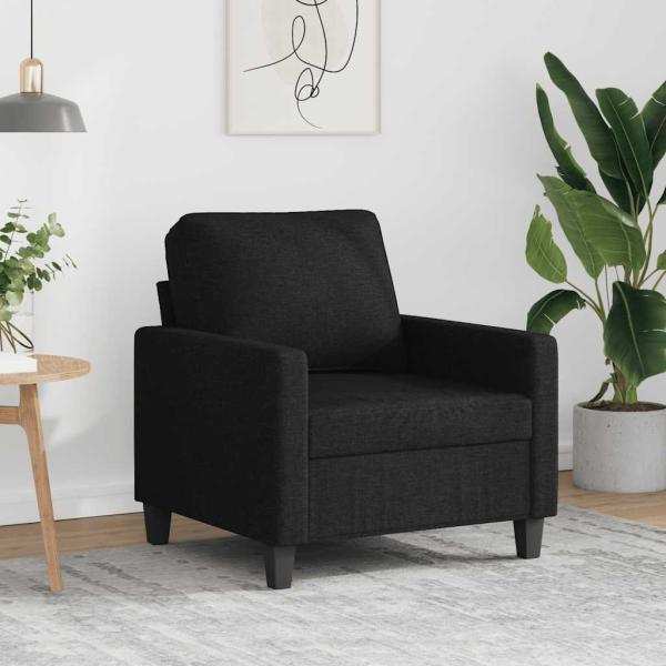 ARDEBO.de - Sessel Schwarz 60 cm Stoff