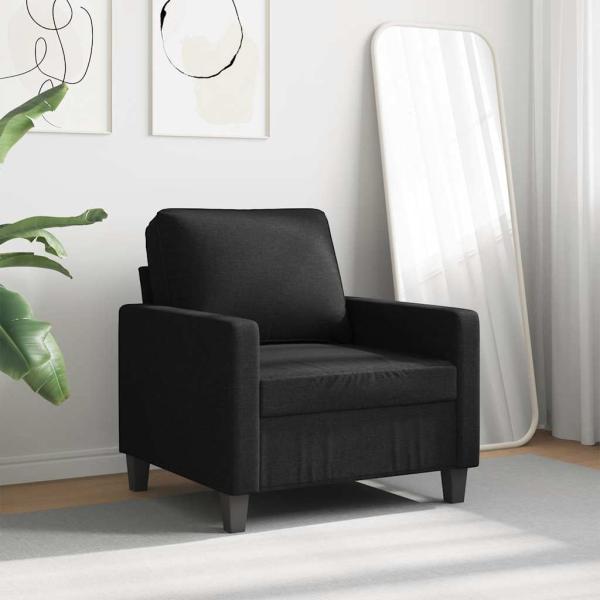 Sessel Schwarz 60 cm Stoff