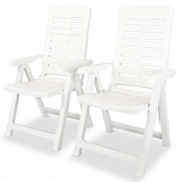 3-tlg. Bistro-Set Kunststoff Weiß