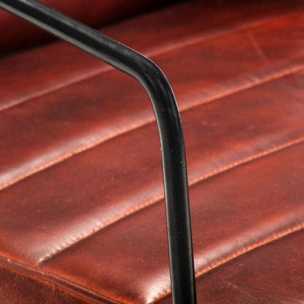 Sessel Dunkelbraun Echtleder