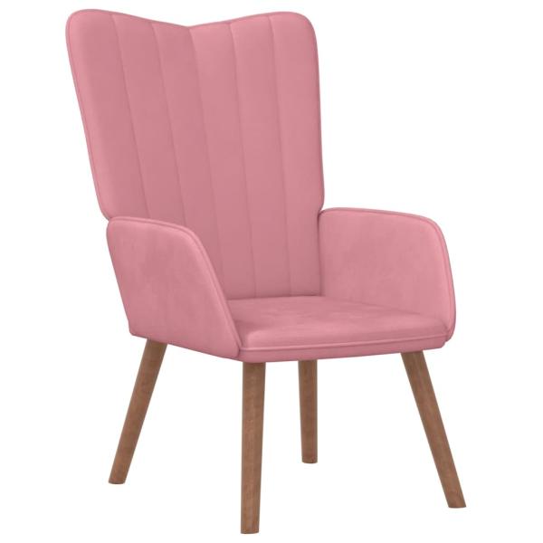 Relaxsessel Rosa Samt
