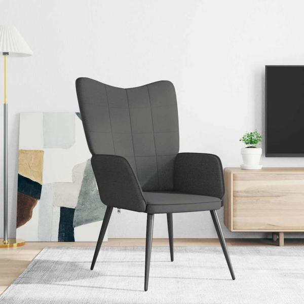 Relaxsessel Dunkelgrau Stoff