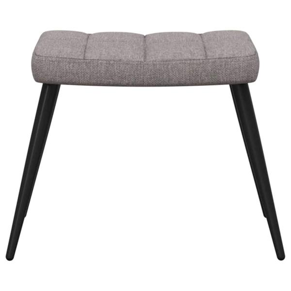 Relaxsessel mit Hocker Taupe Stoff