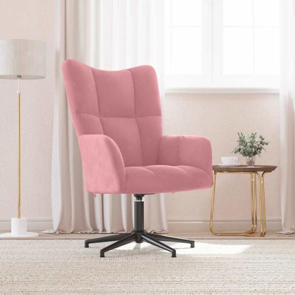 ARDEBO.de - Relaxsessel Rosa Samt