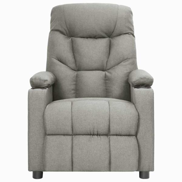 Relaxsessel Hellgrau Stoff