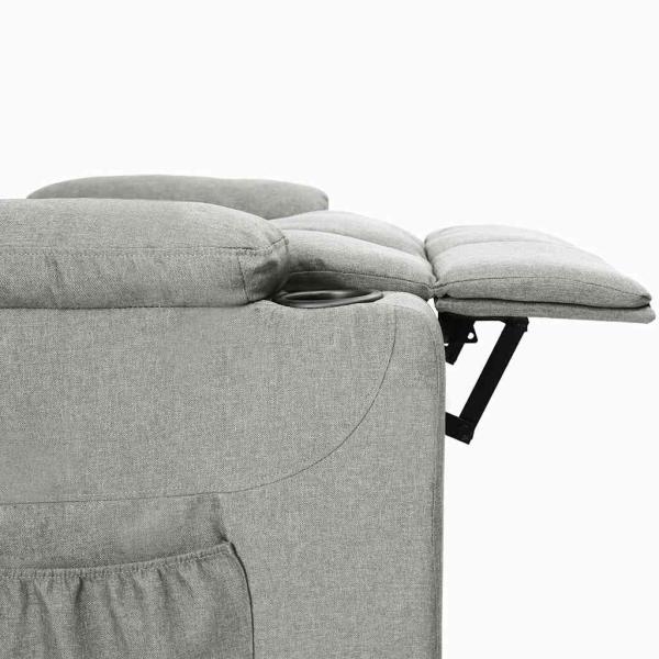 Relaxsessel Hellgrau Stoff