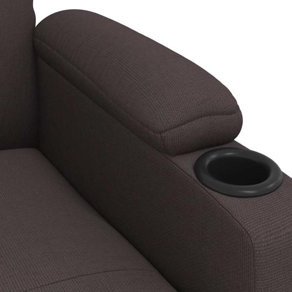 Relaxsessel Dunkelbraun Stoff