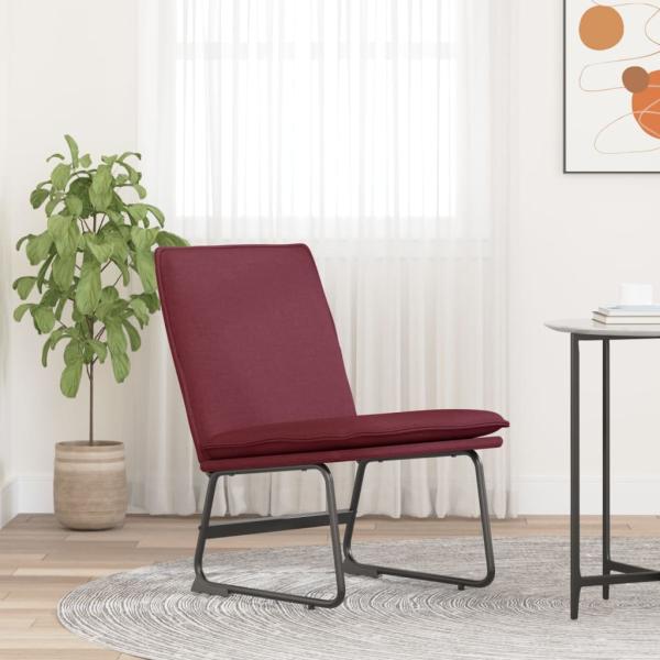 ARDEBO.de - Loungesessel Weinrot 52x75x76 cm Stoff