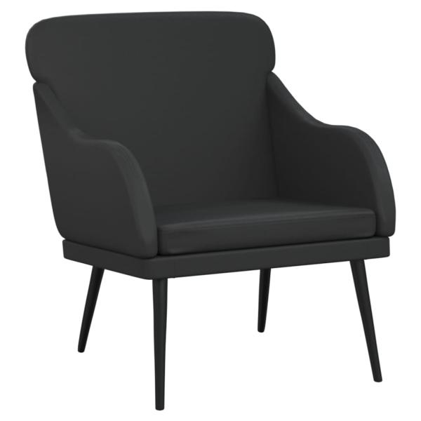 Sessel Schwarz 63x76x80 cm Kunstleder