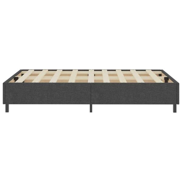 Boxspringbett Dunkelgrau Stoff 120x200 cm