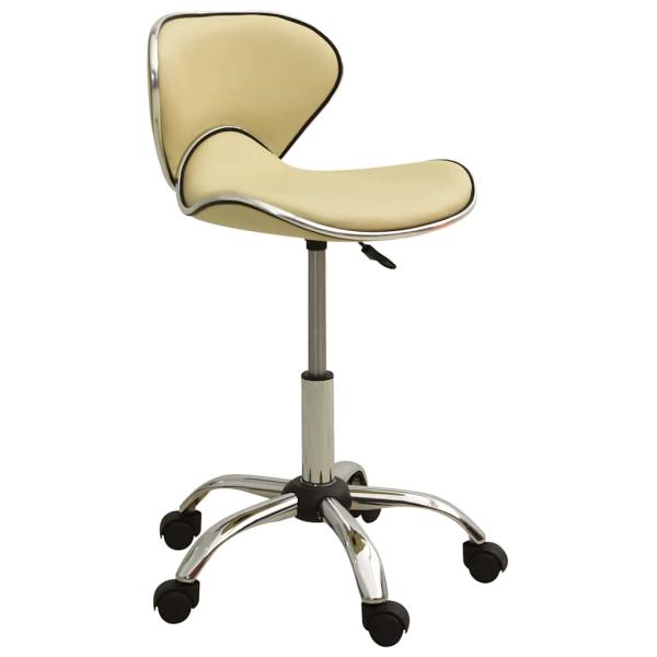 ARDEBO.de - Bürostuhl Creme Kunstleder