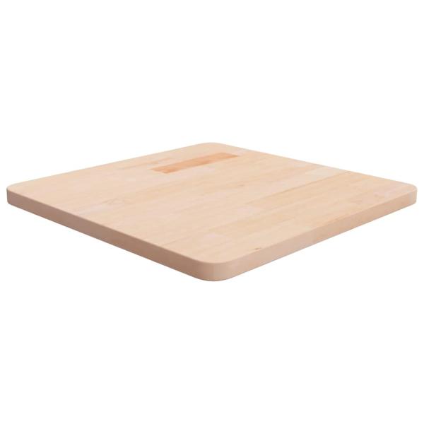 ARDEBO.de - Tischplatte Quadratisch 50x50x2,5 cm Eichenholz Unbehandelt
