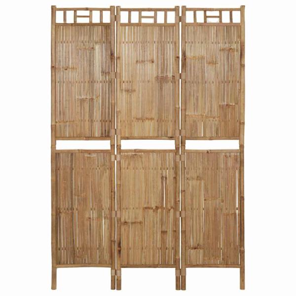 ARDEBO.de - 3-tlg. Raumteiler Bambus 120x180 cm