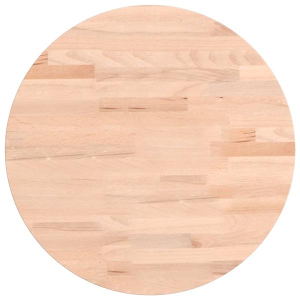 Tischplatte Ø40x1,5 cm Rund Massivholz Buche