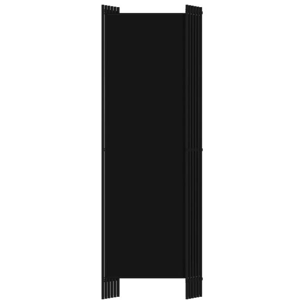 6-tlg. Raumteiler Schwarz 300x180 cm