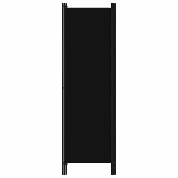 3-tlg. Raumteiler Schwarz 150x180 cm
