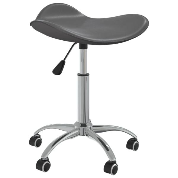 ARDEBO.de - Friseur Rollhocker Grau Kunstleder