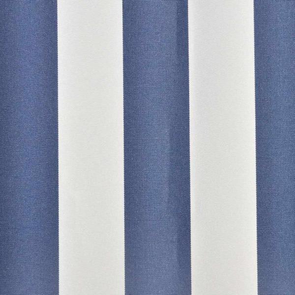 Ersatzstoff für Markise Blau und Weiß 500x300 cm Polyester