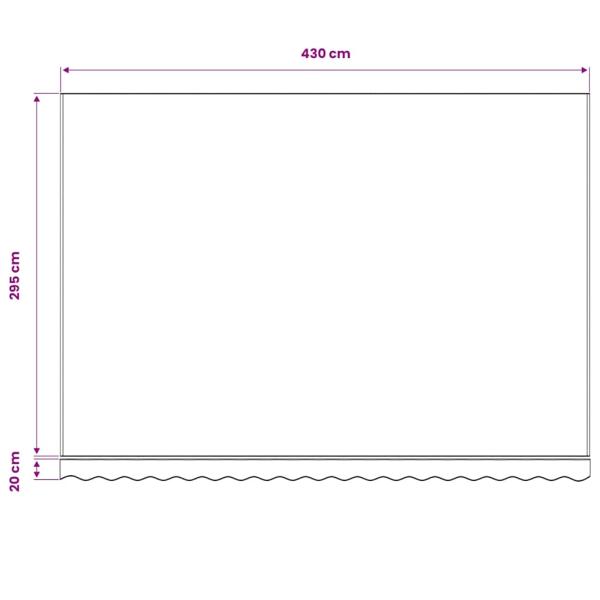 Ersatzstoff für Markise Creme 450x300 cm Polyester
